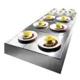 Cuba caliente GN al bañomaría con superficie perforada - GN - de ACERO INOXIDABLE - Temperatura 60°C/70°C