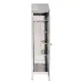 Armario de limpieza Escobero y para cubo fregona de acero inox - n.1 puerta abatible