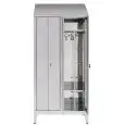 Armario Taquilla de vestuario de acero inox n. 2 plazas - n. 2+2 puertas abatibles