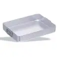CAZUELAS RECTANGULARES CON ASAS FLOJAS DE ALUMINIO