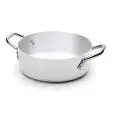 CACEROLA BAJA DE ALUMINIO CON 2 ASAS - PARA COCINAS DE INDUCCIÓN - ESPESOR 3 mm