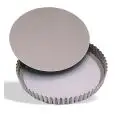 MOLDE PARA TARTAS REDONDAS RIZADAS ANTIADHERENTES CON HONDO DESMONTABLE - ALTURA cm. 2,5