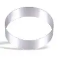ANILLO REDONDO PARA MOUSSE DE ACERO INOX - ALTURA cm. 4/4,5