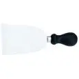 CUCHILLO PARA QUESO MOD. VENETO - Hoja de DE ACERO INOX TEMPLADO AISI 420 - MANGO DE GOMA ANTIDESLIZAMIENTO - LAVABLES EN EL LAVAVAJILLAS - Hoja de cm. 14x10