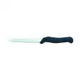 CUCHILLO PARA QUESO DE 2 PUNTAS - Hoja de DE ACERO INOX TEMPLADO AISI 420 - MANGO DE GOMA ANTIDESLIZAMIENTO - LAVABLE EN EL LAVAVAJILLAS - Hoja de cm. 12
