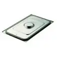 TAPA HERMÉTICA PARA CONTENEDORES GASTRONORM DE ACERO INOX - CON JUNTA DE SILICONA
