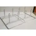 PARRILLA PORTAPOLLOS DE ACERO INOX AISI 304 GASTRONORM 1/1 mm. 530x325