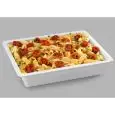 CUBETA DE GASTRONOMÍA DE MELAMINA BLANCA GN 1/2 (mm. L 325 x P 265) - RESISTENTES A LAS RUPTURAS Y SEGURAS AL CONTACTO DE CADA ALIMENTO - LAVABLES EN LAVAVAJILLAS