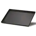 BANDEJAS RECTANGULAR DE CHAPA AZULADA PARA PASTELERÍA Y PIZZERÍA - MEDIDAS mm L 600 x P 400 x 20 H