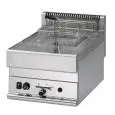 FREIDORA A GAS DE SOBREMESA - LÍNEA M - MOD. 65/40 FRG - N. 1 cuba Lt. 8 de aceite - Potencia kW 6,8 - Medidas: cm L 40 x P 65 x H 30 - CE
