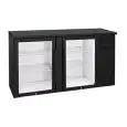 EXPOSITOR REFRIGERADO DE ACERO - Mod. QBG 200 - Temperatura +2°/+8°C - Capacidad lt. 315 - Alimentación MONOFÁSICAV230/1 - POTENCIA W 240 - DIMENSIONES cm. L 146 x P 53,5 x h 86 - Peso Kg. 92