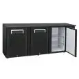 NEVERA BAJOBARRA PARA BEBIDAS - Mod. QB 300 - Temperatura +2°/+8°C - Capacidad lt. 500 - Alimentación MONOFÁSICAV230/1 - POTENCIA W 351 - DIMENSIONES cm. L 208,5 x P 51,5 x h 86 - Peso Kg. 119