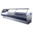 Mostrador vitrina para alimentos refrigerado - Mod POLO3 VCP V - Ventilado - Temperatura mínima de trabajo °C +0/+2 - Profundidad estante exposición: 83 cm
