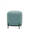Pouf - color blu - Estructura en metal pintado, rivestimento en tessuto - Modelo 1774-S03PA-blue