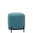 Pouf - color blu - Estructura en metal pintado, rivestimento en tessuto - Modelo 1774-S03PE-01