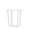 Tavolino - color blanco - Estructura en aluminio pintado - Modelo 1806-ST40W-01
