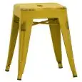 Sgabello - color giallo - ​Estructura en metal pintado, efecto envejecido - Modelo 1832-BS18AY