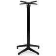 Base - color negro - Base en polipropileno con fibra de vidrio, columna en aluminio, apilable con pies regulables - Modelo 186-HF4N-01