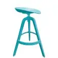 Sgabello - color Blu - ​Estructura e seduta en polipropileno, seduta girevole - Modelo 1897-DH04-B