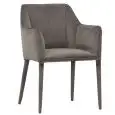 Poltroncina - color gris - Estructura en metal, seduta e schienale imbottiti, rivestimento en velluto - Modelo 1901-DC02-gris