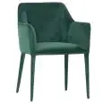 Poltroncina - color verde - Estructura en metal, seduta e schienale imbottiti, rivestimento en velluto - Modelo 1901-DC02-verde