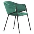 Poltroncina - color verde - Estructura en metal pintado, seduta e schienale imbottiti, rivestimento en tessuto o velluto - Modelo 1939-velluto-verde