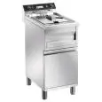 FREIDORA ELÉCTRICA - LÍNEA FUNNY - Mod. FC 12 M - N. 1 cuba Lt. 12 de aceite - Potencia kW 9 - Dimensiones: cm L 40 x P 70 x H 96 - CE
