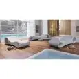 TUMBONA - MOD. SLICE 000002 - ESTRUCTURA DE POLIETILENO - PARA USO EXTERIOR - DIM. cm L 75 x P 210 x h 52 - NORMA CE