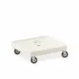 Carro para cestas de lavavajillas - Mod. 2206P - Base de polietileno - Medidas cm 58 x 58 x 19 h