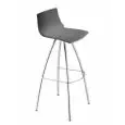 TABURETE DAY - MOD. 2305 - ALTURA cm 82 - Estructura de ACERO CROMADO - Asiento de TECNOPOLÍMERO - Para INTERIORES - Se envía desmontado - Med. cm L 42 x P 47 x H 103 - Homologación CE