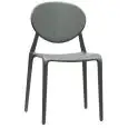 SILLA GIO - MOD. 2315 - Carcasa de POLIPROPILENO RECICLABLE reforzado con FIBRAS DE VIDRIO y MOLDEADA POR SOPLADO - Para INTERIORES y EXTERIORES - APILABLE - Med. cm L 49 x P 50 x H 84 - Homologación CE