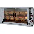 Asador de Pollos de Gas - mod. 2ASG - Capacidad de Pollos: 8 - 12 - Capacidad de Espadas: 2 (no incluidas) - Quemadores: 2 - Potencia: 14 kw - Dimensiones A 1160 x F 450 x H 570 mm - Peso 50 kg - CE