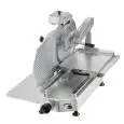 CORTADORA DE FIAMBRE VERTICAL - Mod. 33AIPVS - ADAPTA para fiambres - Alimentación Monofásica 230v/1/50hz - Cuchilla Ø 330 - Corte útil mm 250x210 - Afilador fijo - Homologación CE