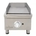 Plancha Frytop de Gas de acero rectificado 15 mm - Mod 40FRYGRN - Potencia 5,5 kw - Superficie útil AxF 302x396 mm - Quemadores n 2 - Dimensiones A 385 x F 587 x H 364 mm - Peso 35 kg