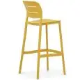 Sgabello - color senape - Estructura en polipropileno - Modelo 460-P83-senape