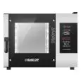 HORNO A GAS MIXTO DE CONVECCIÓN Y VAPOR CON MANDOS EN PANTALLA TÁCTIL - Cod. BISTROT 465G - PARA PANADERÍA Y PASTELERÍA - Capacidad bandejas n. 4 cm 40x60 o 46x66 - Potencia kW 12 - Alimentación 230 V 50/60 Hz MONOFÁSICO - Temperatura max °C 270 - Quemado