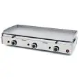 PLANCHA FRY TOP DE GAS DE SOBREMESA - Mod SPG-1001 - Placa de acero liso - Potencia 9300 W - Área de cocción cm L 98,3 x P 39,5 - Medidas cm L 102 x P 50,7 x 23,4 H - Norma CE