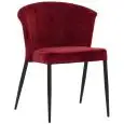 Sedia - color rosso - Estructura en metal pintado, seduta e schienale imbottiti, rivestimento en velluto - Modelo 539-rossa