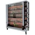 Asador de Pollos de Gas - mod. 5ASG - Capacidad de Pollos: 20 - 30 - Capacidad de Espadas: 5 (no incluidas) - Quemadores: 5 - Potencia: 35 kw - Dimensiones A 1160 x F 450 x H 1290 mm - Peso 116 kg - CE