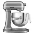 AMASADORA PLANETARIA KITCHENAID - Mod K6S Heavy Duty Metal PLATEADO - Estructura de metal - N 1 cuba Lt 6,6 - Potencia 375 W  - Alimentación monofásica 220-240V - Medidas cm L 28,7 X P  37,1 X h 41,9