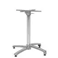 Base - color aluminio - Estructura apilable en aluminio pintado con accessorio pieghevole e pies regulables - Modelo 611-F3-01
