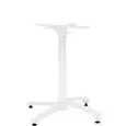 Base - color blanco - Estructura apilable en aluminio pintado con accessorio pieghevole e pies regulables - Modelo 611-F3W-01
