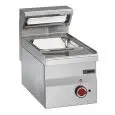 CALIENTAPATAS ELÉCTRICO DE SOBREMESA - MOD. 61SPE - N. 1 cuba GN 1/2 - Cuba con falsofondo de acero inox - Dimensiones: cm L 30 x P 60 x H 28 - CE