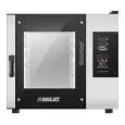HORNO ELÉCTRICO MIXTO DE CONVECCIÓN Y VAPOR CON MANDOS DIGITAL - Cod. GOURMET 511E - PARA GASTRONOMÍA - Capacidad bandejas  n. 10 GN 1/1 (cm 32,5x53) - Potencia kW 17,5 - Alimentación 230/400 V 50/60 Hz - Temperatura max °C 270 - Medidas exteriores cm. L 