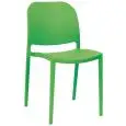 Sedia - color Verde - ​Estructura en polipropileno con fibra de vidrio - Modelo 725-Y19V-01