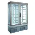 VITRINA REFRIGERADA para PASTELERÍA y HELADERÍA - MOD. TEK/32 - ESTRUCTURA EXTERIOR DE ALUMINIO ANODIZADO - CRISTAL DE BAJA EMISIVIDAD - TEMP. °C -15/-25 - Alimentación monofásica - REFRIGERACIÓN ESTÁTICA - CRISTAL DE EXPOSICIÓN A ELECCIÓN EN: 1, 2, 3 o 4