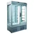 VITRINA REFRIGERADA para PASTELERÍA - MOD. TEK/31 - ESTRUCTURA EXTERIOR DE ALUMINIO ANODIZADO - CRISTAL DE BAJA EMISIVIDAD - TEMP. °C +2/+10 - Alimentación monofásica - REFRIGERACIÓN ESTÁTICA - CRISTAL DE EXPOSICIÓN A ELECCIÓN EN: 1, 2, 3 o 4 LADOS - Medi