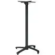 Base - color negro - Estructura en aluminio apilable con accessorio pieghevole e pies regulables - Modelo 774-HF3N