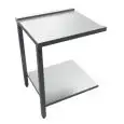 MESA DE SALIDA PARA LAVAVAJILLAS DE CAPOTA - MOD. 7PL80 - IZQUIERDO/DERECHO - CON ESTANTE INFERIOR - Meds. cm. L 80 x P 70 x h 85 - Para lavavajillas mod. X150E, X160E ed SM150TH, SM160TH