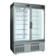 VITRINA REFRIGERADA para PASTELERÍA y HELADERÍA - MOD. TEK/39 - ESTRUCTURA EXTERIOR DE ALUMINIO ANODIZADO - CRISTAL DE BAJA EMISIVIDAD - TEMP. °C -15/-25 - DOS COMPARTIMIENTOS SEPARADOS - Alimentación monofásica - REFRIGERACIÓN ESTÁTICA - CRISTAL DE EXPOS